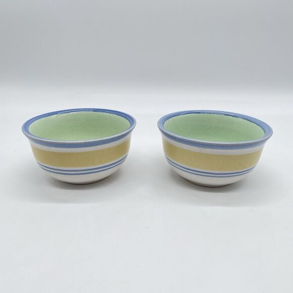 Set of 2 Pfaltzgraff Summer Breeze Dessert Bowl Dish 4 3/8” Mexico - Picture 1 of 7